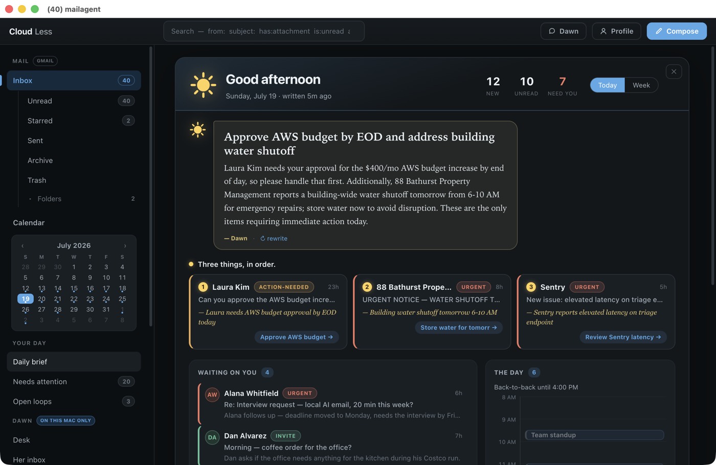 Cloud Less — the Daily Brief